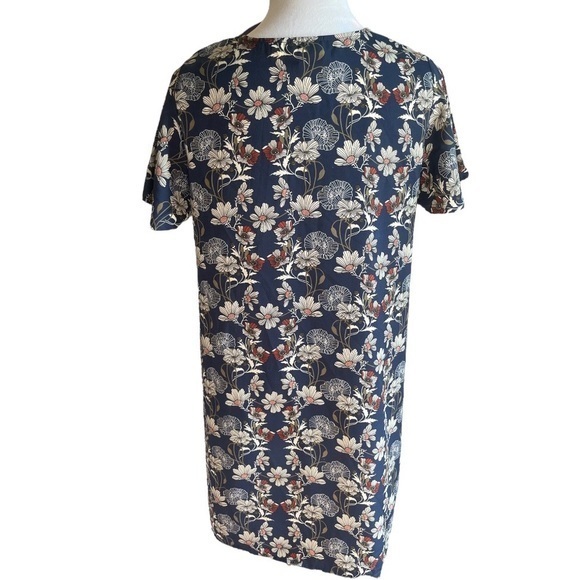 Boutique Medium Floral Shift Dress Casual Easy Wear - Picture 3 of 4